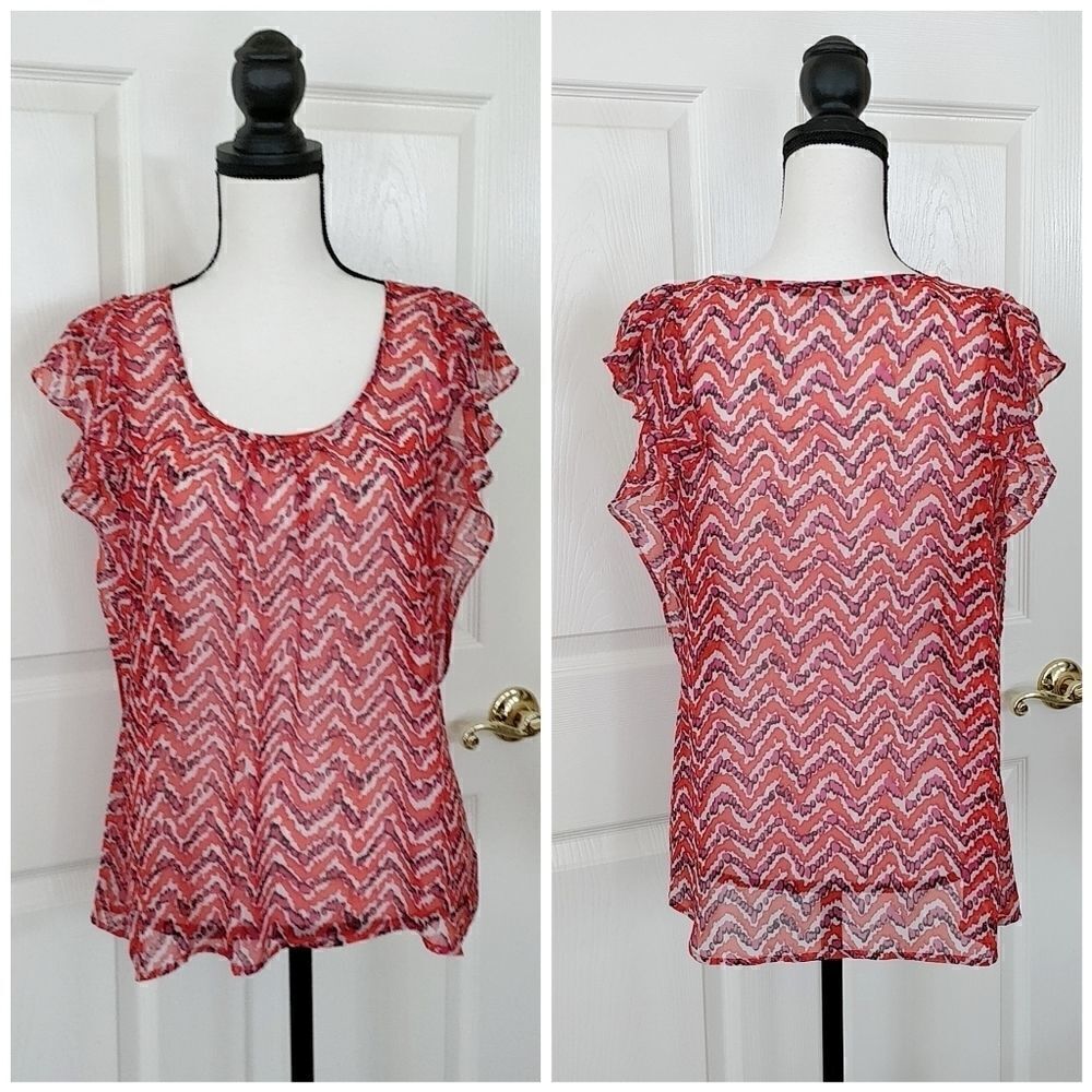 Collective Concepts chevron print blouse S